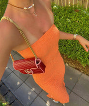 Load image into Gallery viewer, Ownley; PETRA DRESS IN APEROL SPRITZ
