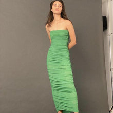 Load image into Gallery viewer, Ruby; GINNI MESH TUBE DRESS IN GREEN
